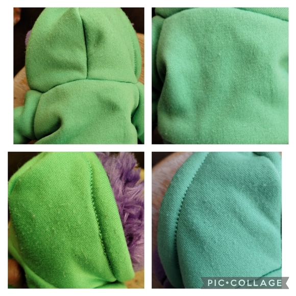 -The Petting Zoo Purple Hanging Monkey 1994 NASA Green Hoodie Plush 18in - Picture 14 of 16